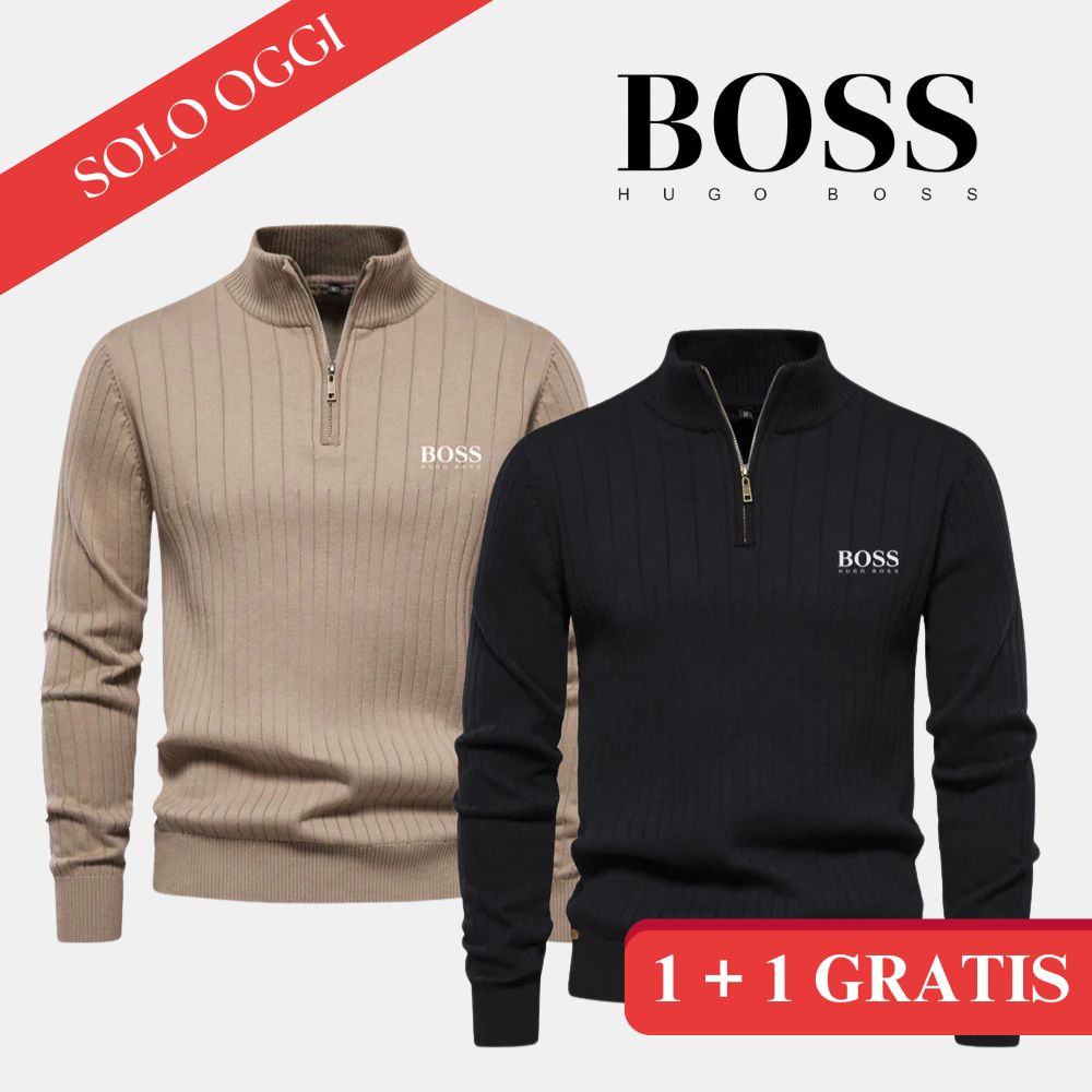 Maglione con Collo a Zip 1+1 (SVUOTAMENTO MAGAZZINO)