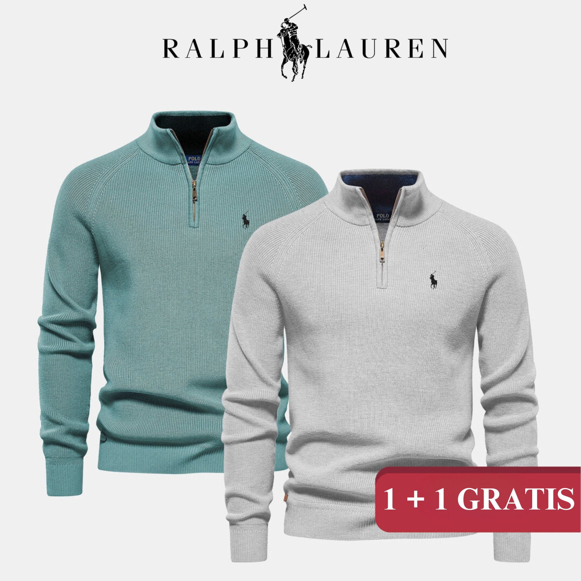 Maglione con Collo a Zip R&L | Acquista 1, Ottieni 1 Gratis (OFFERTA DI SVENDITA)